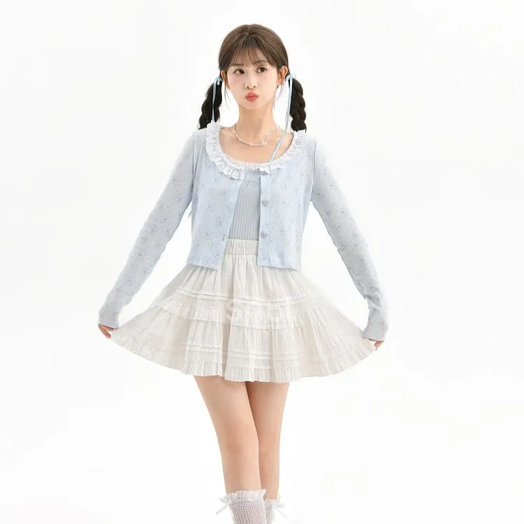 Sweet Girl Style White Fairy Skirt