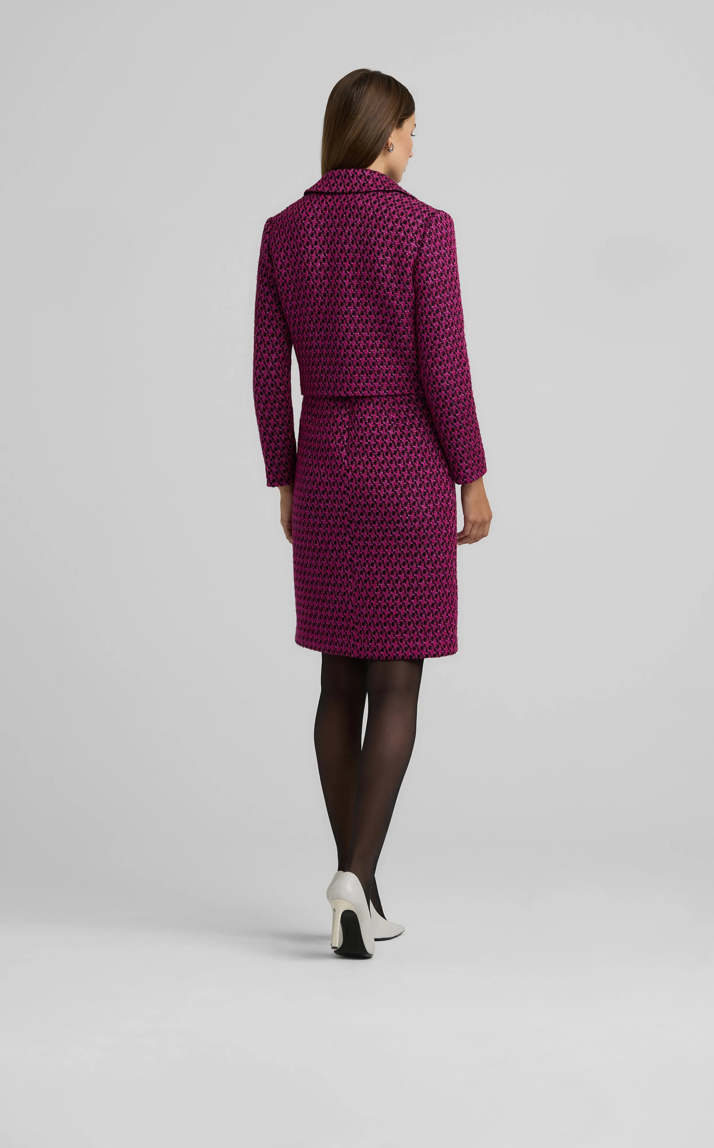 Tweed Knit Short Jacket