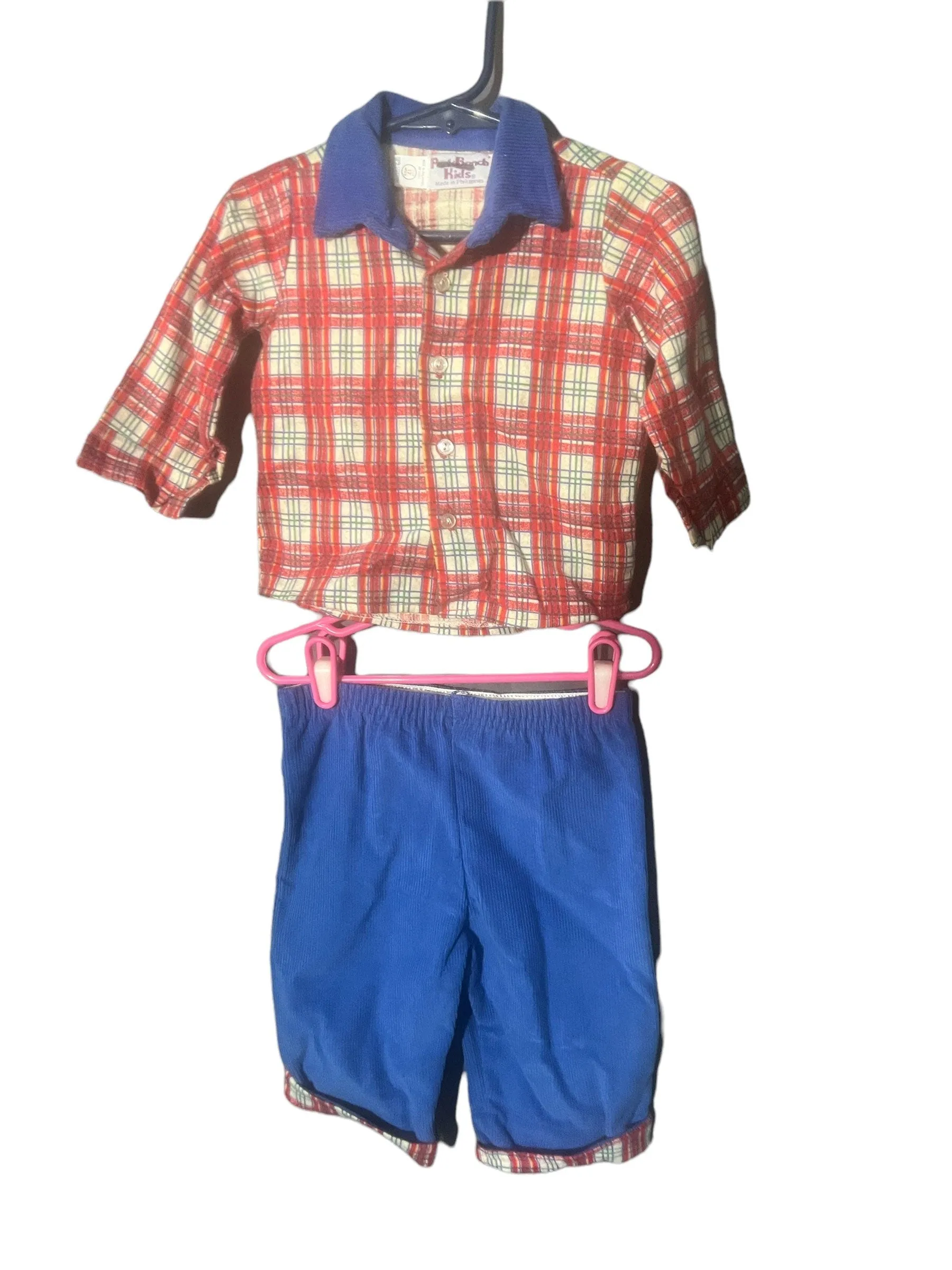 Vintage 70's Park Bench kids baby set 12 month