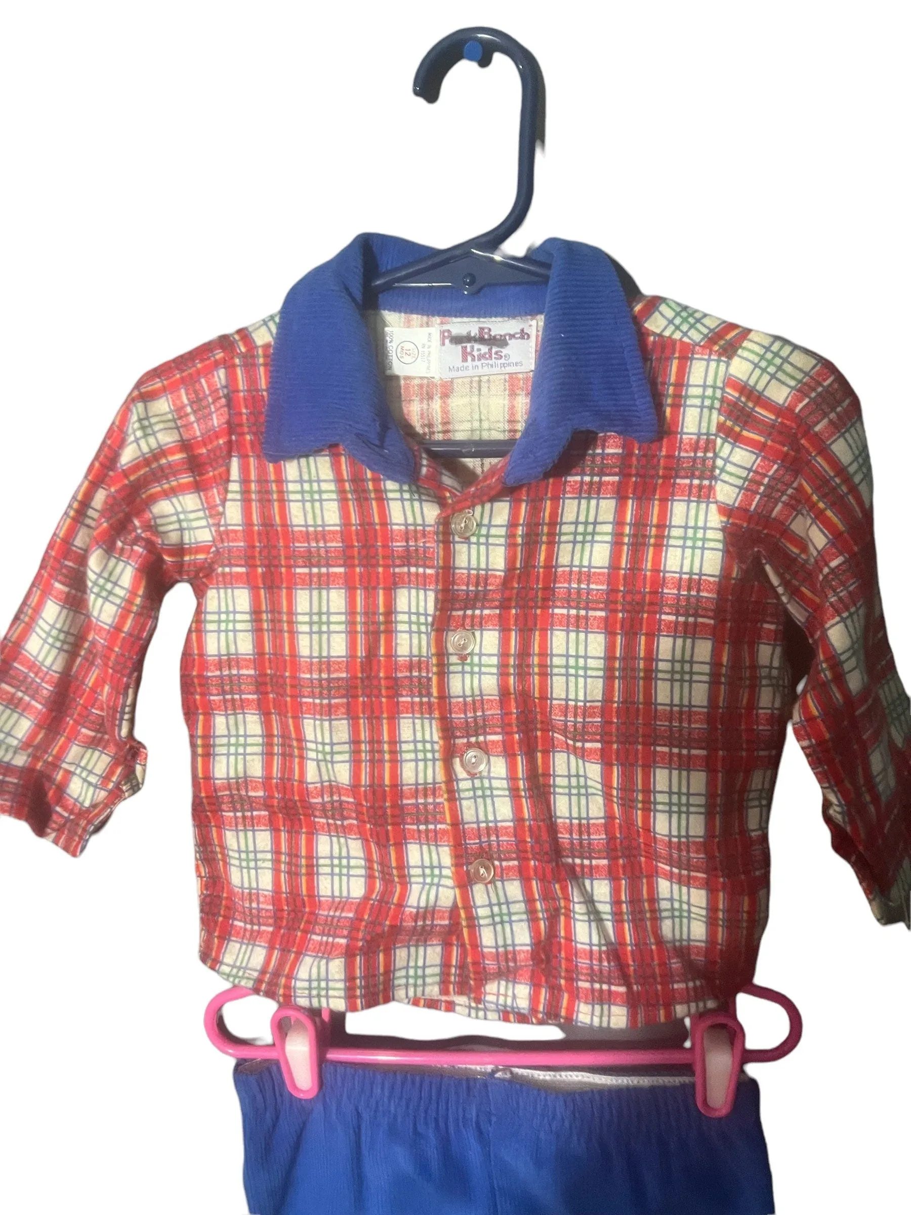 Vintage 70's Park Bench kids baby set 12 month
