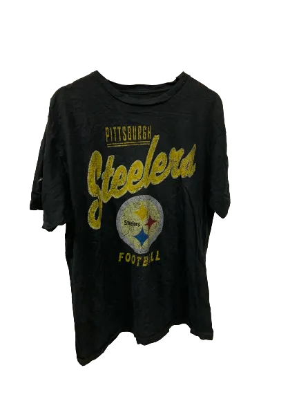 Vintage AFL Pittsburgh Steelers Black T-Shirt X-Large