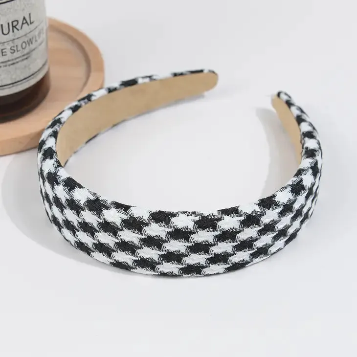 Vintage Houndstooth Headband