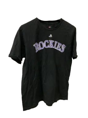 Vintage MLB Colorado Rockies Black T-Shirt X-Large
