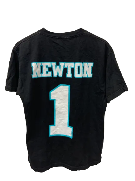 Vintage NFL Dab on Em Newton 1 Black T-Shirt Large