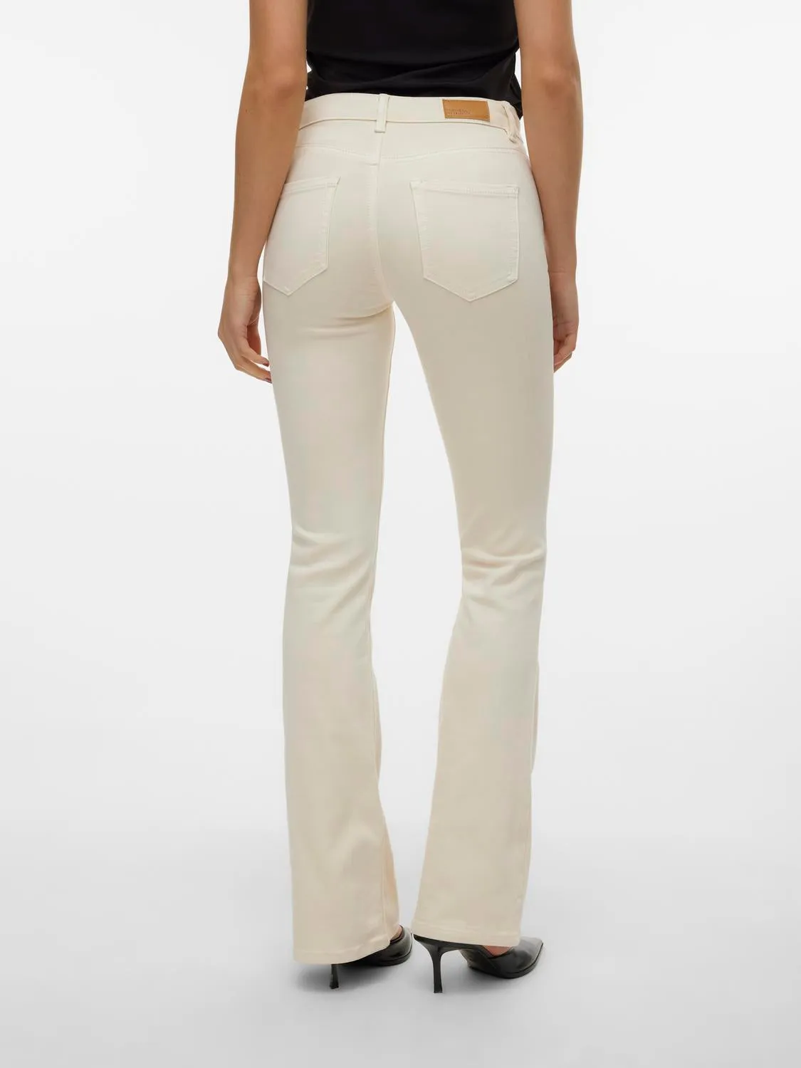 VMFLASH MR FLARED JEANS COLOR ECRU