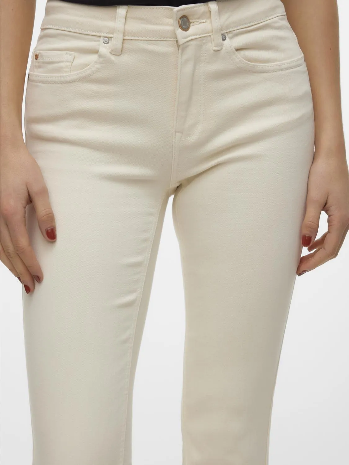 VMFLASH MR FLARED JEANS COLOR ECRU