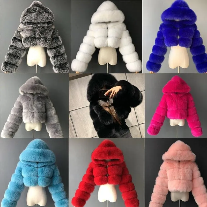 Wholesale women's winter faux fur coats (DR8216)