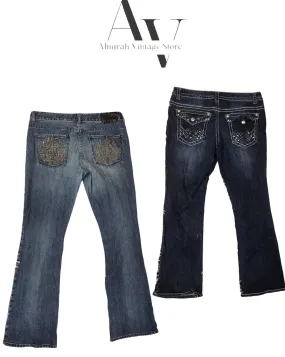 Y2k flared jeans 10 pcs