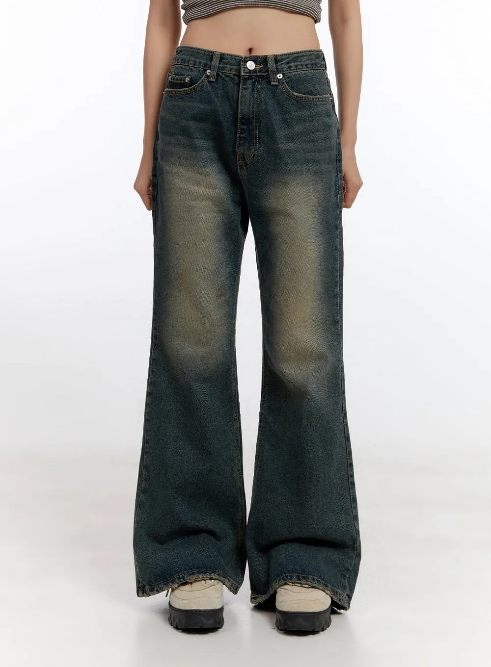 Yelena Denim Slim Fit Flared Jeans CN420