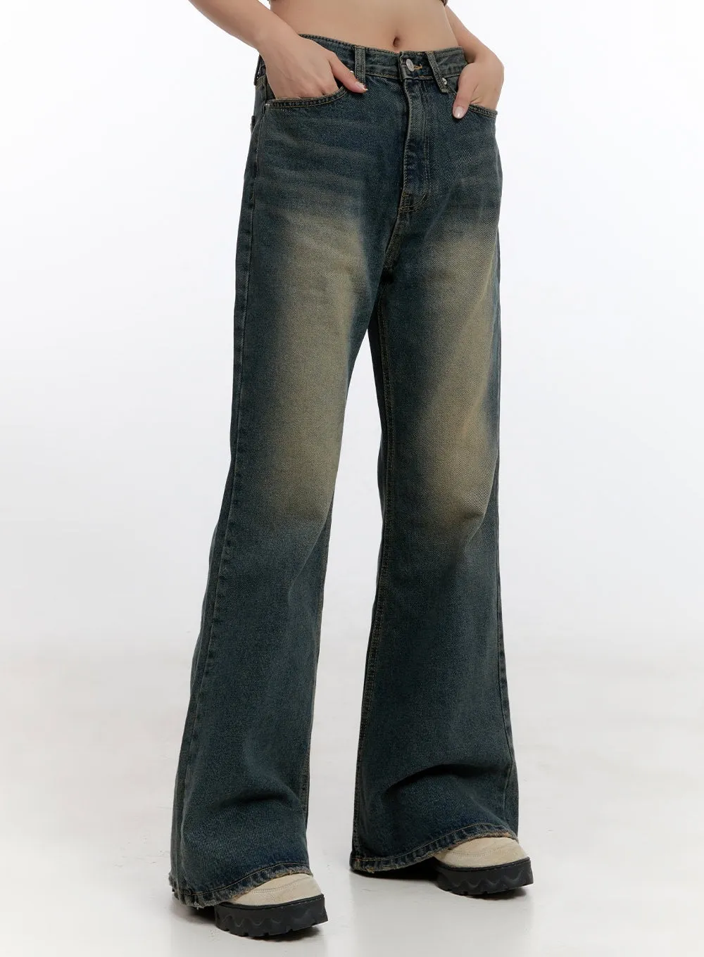 Yelena Denim Slim Fit Flared Jeans CN420