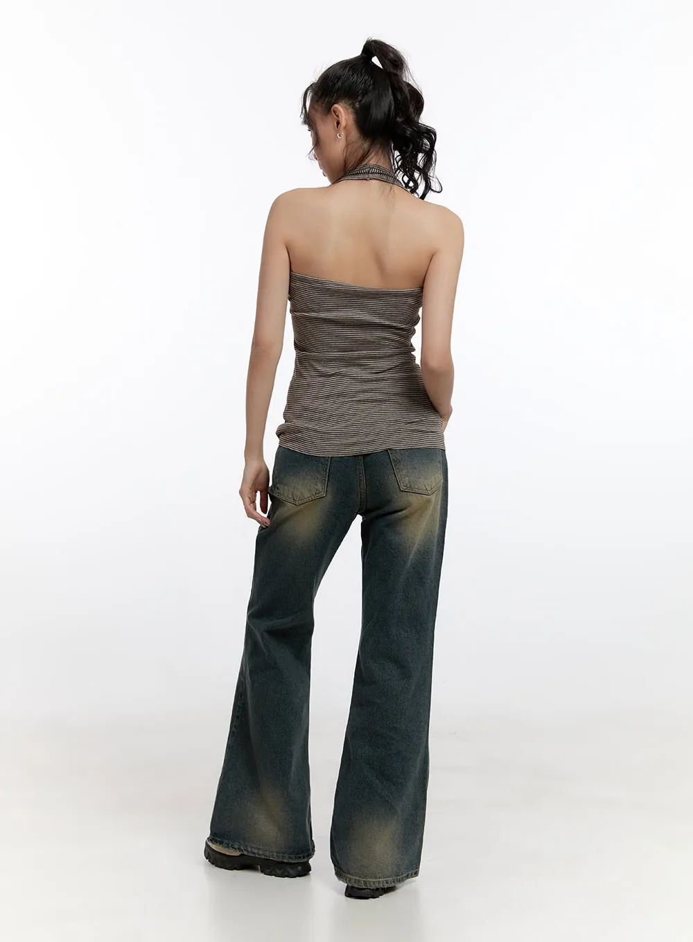 Yelena Denim Slim Fit Flared Jeans CN420