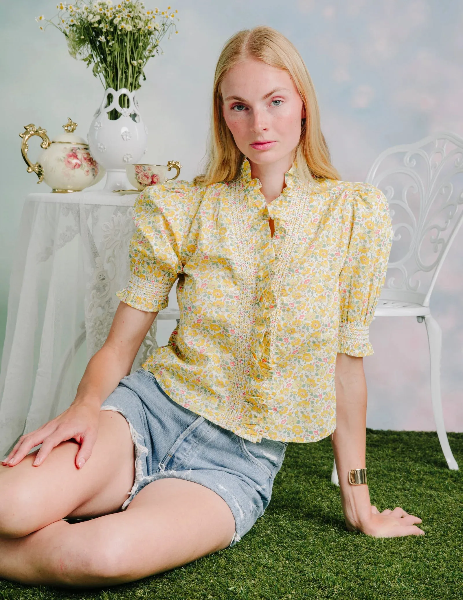 Zuri Top| Mrs. Stonely Yellow